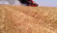 Yanan biçerdöver için Diyarbakırlı köylülerden büyük dayanışma örneği
