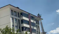 Elazığ’da apartman sakinlerini korkutan baca yangını