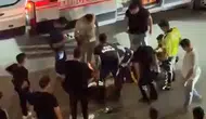 Elazığ’da motosiklet yolda savruldu