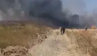 Eskişehir’de biçerdöver yangını tarlaya sıçradı
