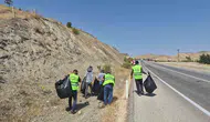Pertek İskelesi yolunda temizlik mesaisi