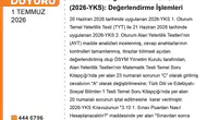 YKS sonuçları için kritik güncellemeler yapıldı