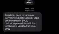 Sakarya için şiddetli yağış uyarısı geldi