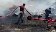 Burdur Kayaaltı köyünde samanlık yangını paniği