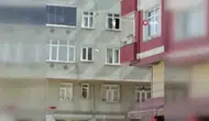 Yürekleri ağza getiren anlar: 3. kattaki pencerede ölümle dans etti