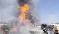 Hassa'da hurdalık yangını korkuttu