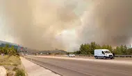 Kumluca ormanlarında dumanlar yükseliyor