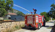 Yeşilova’da korkutan bahçe yangını büyümeden durduruldu