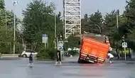 Adana’da ana su hattı patladı trafik felç oldu