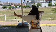 Uşaklı çocuklar yaz tatilini sporla değerlendiriyor