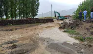 Ağrı'da sağanak yağış sonrası üç ilçede su baskınları yaşandı