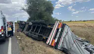 Tekirdağ'da tır kazası trafiği kilitledi