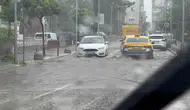 Amasra’da on beş dakikalık sağanak hayatı felç etti