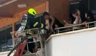 Mersin'de otel yangını paniği 9 kişi son anda kurtarıldı