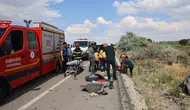 Nevşehir yolunda iki otomobil çarpıştı