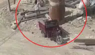 Antakya’da gündüz gözüyle inşaat hırsızlığı kameraya yansıdı