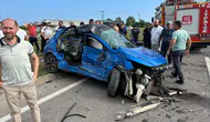 Karasu yolunda trafik kazası bir kişiyi hastanelik etti