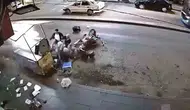 Kırıkkale'de dikkatsiz sürücü kokoreç tezgahındakilere çarptı
