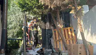 Efelerdeki ev yangını korkuttu