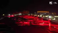 Pamukkale 15 Temmuz anısına kırmızı beyaza büründü