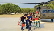 Osmaniye'de sarp kayalıklarda mahsur kalan yürüyüşçü havadan kurtarıldı