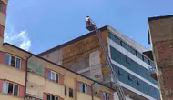 Elazığ merkezdeki lokantada baca yangını paniği