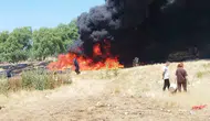 Bir izmarit yüzünden Eskişehirli çiftçinin tarlası az kalsın yanıyordu