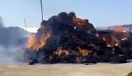 Iğdır’da kışlık hayvan yemi bir anda kül oldu