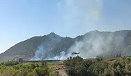 Dalaman'daki tarım arazisi yangını büyümeden durduruldu