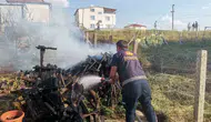 Sandıklı'da evlerin dibinde korkutan yangın