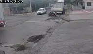 Nevşehir Acıgöl'de motosiklet kazası kameraya yansıdı