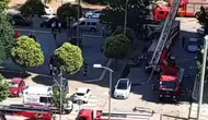Gaziantep’te yüksek binada çatı yangını paniği