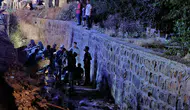 Dehşet anları: Kontrolden çıkan otomobil kanala uçtu, 4 kişi yaralandı