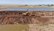 Karacadağ’da kurumuş gölet yeniden hayat buldu