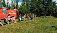 Bayburtlu çocuklar parkta kitapla buluştu
