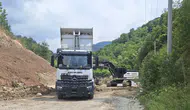 Düzce Samandere yolunda sel önlemi tamamlandı