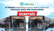 Tekirdağ'da 15 Temmuz günü otobüsler ücretsiz hizmet verecek