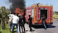 Kırıkhan yolunda seyir halindeki pikap küle döndü