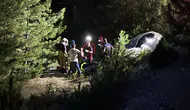 Kütahya yolunda motosiklet ve otomobil şarampole uçtu
