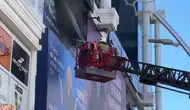 Tokat merkezdeki iş merkezinde korkutan yangın