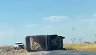 Siirt Kurtalan yolunda kamyon devrildi