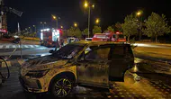 Kayseri'de şarj olan elektrikli otomobil alev topuna döndü