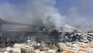 Kahramanmaraş’ta plastik deposunda korkutan yangın
