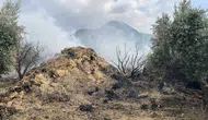 Osmaniye'de çocukların oyununa kurban giden samanlar kül oldu