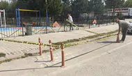 Kütahya'da silahlı saldırıya uğrayan işletmeci saldırgana taşla karşılık verdi