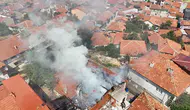 Uşak’ta yaşlı bir vatandaşın evi küle döndü