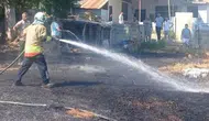 Hassa’daki bahçede çıkan yangın paniği kısa sürede bitti