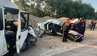 Amasya yolunda feci kaza 1 can kaybı