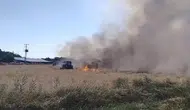 Elazığ Akçakiraz’da korkutan arazi yangını