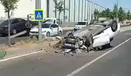 Diyarbakır trafiğinde korkutan kaza Bir kişi yaralandı
